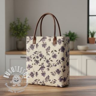 Tissu déco Linenlook Night flowers digital print