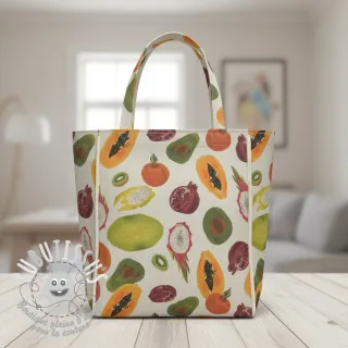 Tissu déco Linenlook Fruit digital print