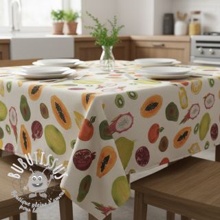 Tissu déco Linenlook Fruit digital print