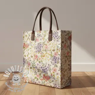 Tissu déco Linenlook Flowers meadow digital print