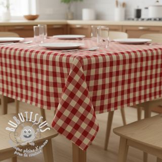 Tissu déco Celestin LUREX rouge