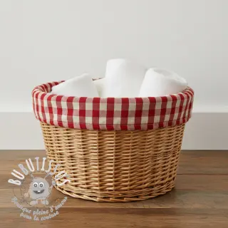 Tissu déco Celestin LUREX rouge