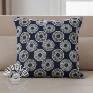 Tissu déco jacquard Jojoba marine