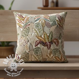 Tissu déco jacquard Egypte blanc