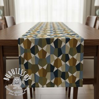 Tissu déco jacquard Mustang blue