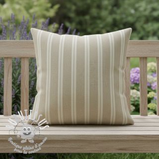 Tissu déco jacquard LINEN LOOK Etretat lin