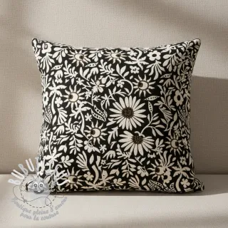 Tissu déco jacquard Sunlight noir