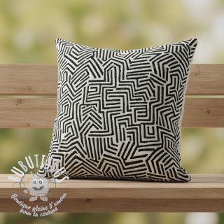 Tissu déco jacquard Mesopotamie allover graphite