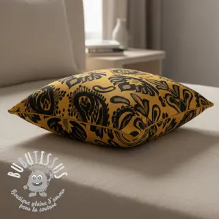 Tissu déco jacquard Baccara gold
