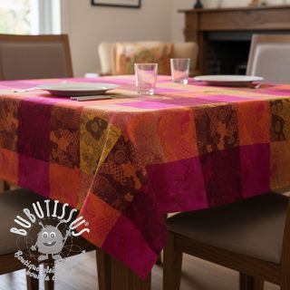Tissu déco FRENCH TABLE CLOTH JACQUARD Niwa allover harissa