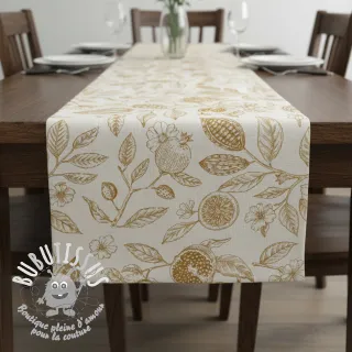 Tissu déco RUSTIC VINTAGE PRINT Granata peanut