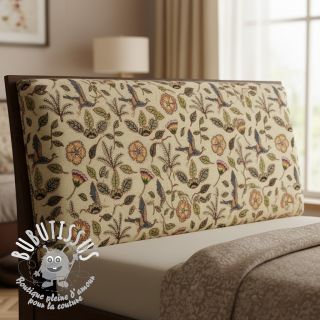 Tissu déco GOBELIN PREMIUM Primal Birdscape Art design B