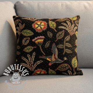Tissu déco GOBELIN PREMIUM Primal Birdscape Art design A