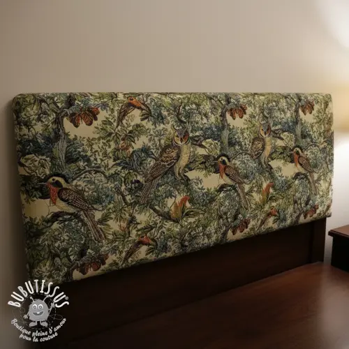 Tissu déco GOBELIN PREMIUM Bird Heritage Forest