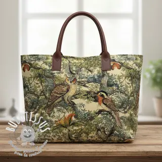 Tissu déco GOBELIN PREMIUM Bird Heritage Forest