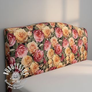 Tissu déco VELVET Romantic Rose Charm