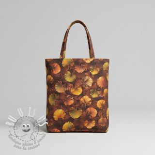 Tissu déco VELVET Ginko Biloba Leaf