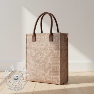 Tissu déco Linenlook premium Curve Maze Line