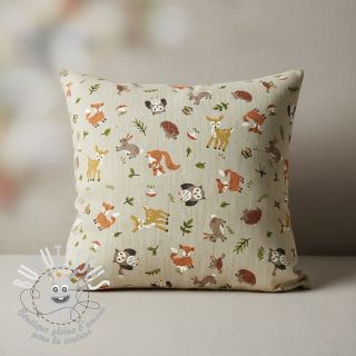 Tissu déco Linenlook premium Forest Friend Animal