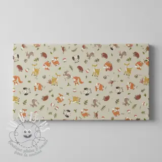 Tissu déco Linenlook premium Forest Friend Animal