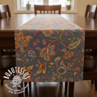 Tissu déco jacquard Inaya ciel