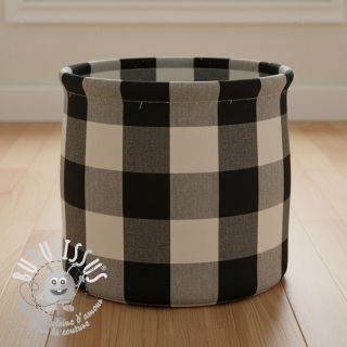 Tissu déco BIG Celestine noir