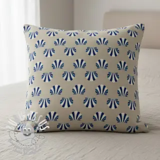 Tissu déco Linenlook Seashell blue