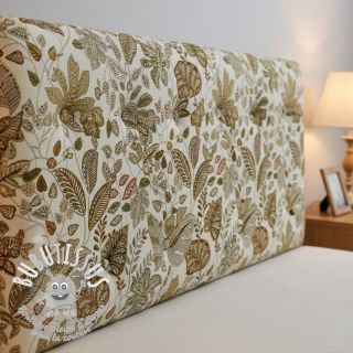 Tissu déco jacquard Euphoria blanc kaki