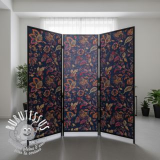 Tissu déco jacquard Inaya bleu