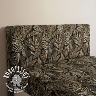 Tissu déco jacquard Legende noir