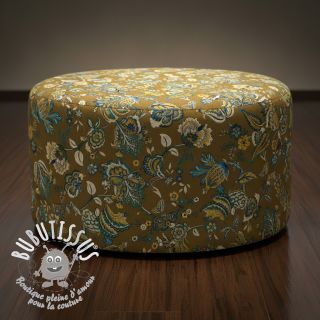 Tissu déco jacquard Inaya or