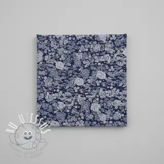 Tissu déco jacquard Draco indigo