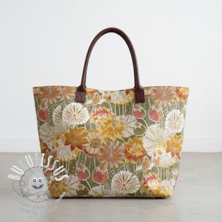 Tissu déco jacquard Opium allover kaki