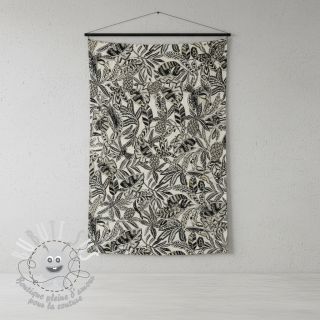 Tissu déco jacquard Fortuna blanc