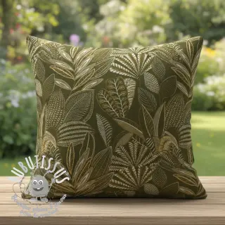 Tissu déco jacquard Legende kaki