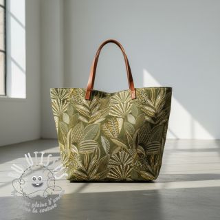 Tissu déco jacquard Legende kaki