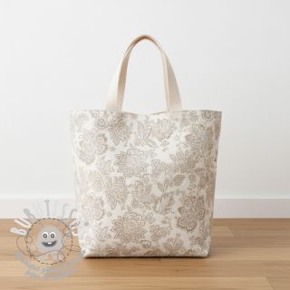 Tissu déco jacquard Jacobean lin