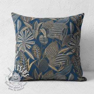 Tissu déco jacquard Legende bleu