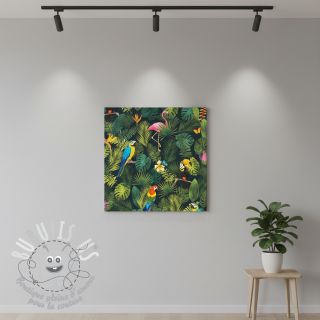 Tissu déco premium Tropical jungle bird digital print