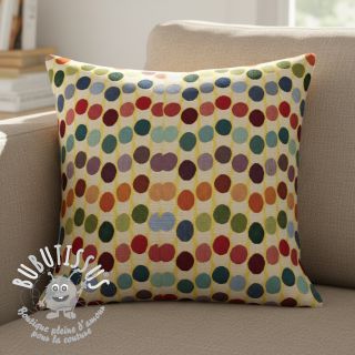 Tissu déco GOBELIN PREMIUM Graphic Dots Wave
