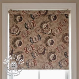 Tissu déco jacquard Mandala Circle Sun