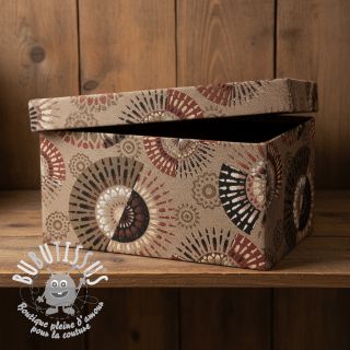 Tissu déco jacquard Mandala Circle Sun