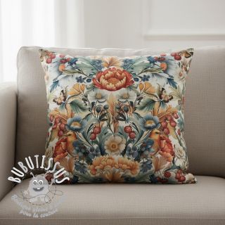 Tissu déco premium Linenlook Bloom Fruit Paradise digital print