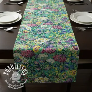 Tissu déco premium Spring Flower Garden digital print