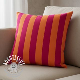 Tissu déco premium Joyful Basic Stripe pink digital print
