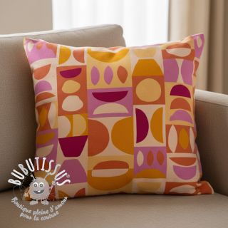 Tissu déco premium Abstract Form Block digital print