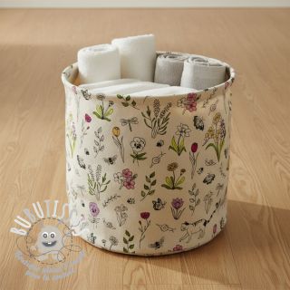 Tissu déco Linenlook Spring Doodle Time