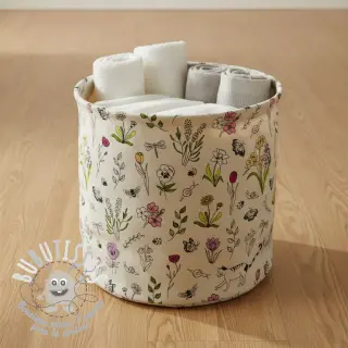 Tissu déco Linenlook Spring Doodle Time