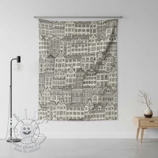 Tissu déco Linenlook Townhouse Fine Line