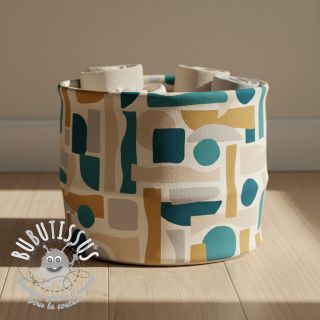 Tissu déco Linenlook Abstract Form Fusion